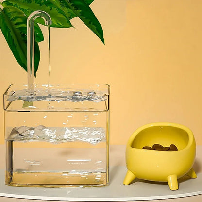 Cat Water Dispenser Auto Filter Transparent Cat Drinker USB Electric Mute Recirculate Filtering Drinker for Cats Water Fountain